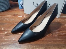 POLO RALPH LAUREN nr. 38.5 Décolleté pelle colore NERO linea LAUREN