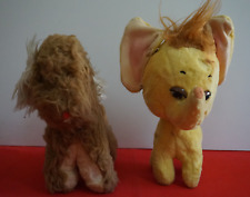 Peluche vintage tipo panno Lenci Elefantino e barboncino