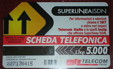 SUPERLINEA ISDN  ( GOLDEN 1064 ) / SCHEDA TELEFONICA TELECOM USATA