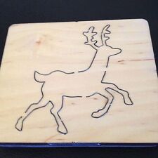 TAGLI INCROCIATI PICCOLA FUSTELLA IN LEGNO 5"x4,25 RENNA ***SIZZIX BIG SHOT, BIG SHOT PRO