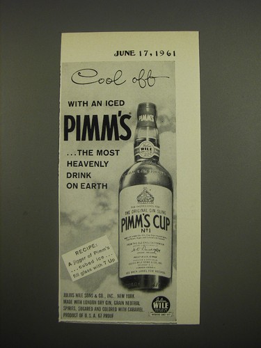 1961 pimm cup 1 - pimm's,