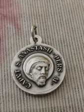 Medaglietta devozionale religiosa  S. Anastasio San  Sant' Anastasii martire tes