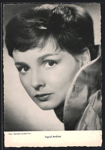 Cartolina attrice ingrid - attrice,