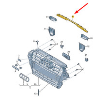 NEW AUDI A3 8V RADIATOR GRILLE