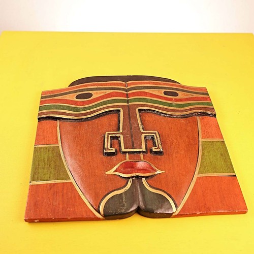 Maschera etnica legno da - legno,