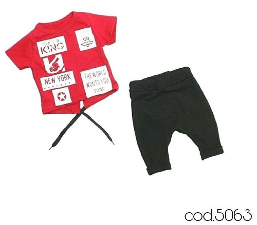 Completo bimbo cotone mezza - completo,