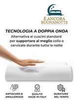 Cuscino Cervicale in Memory Foam Traspirante Correttore, Guanciale Ortopedico