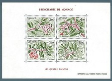 MONACO - BF - 1986 - Le quattro stagioni del corbezzolo MNH**