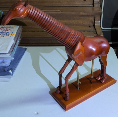 Giraffe articulated wooden - giraffe,