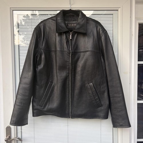 Giacca pelle guess vintage - di,