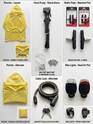 Kit accessori bici walfort - kit,