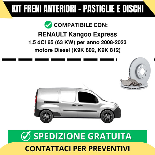 Kit freni anteriori pastiglie - freni, (pastiglie