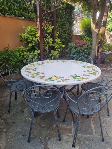 Tavolo giardino con sedie - tavolo, da