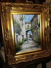 DIPINTO"ANTICO BORGO"CORNICE