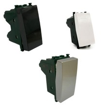 Kit 2 deviatore bipolare compatibile con vimar plana 2p 16ax 250vac