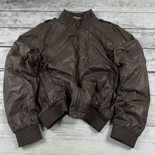Giacca bomber nylon marrone