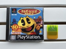 Videogame Pac-Man World PS1 completo PACMAN NAMCO PlayStation 1 + Memory cardYG!