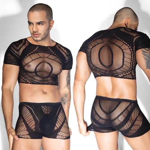 Completo intimo uomo mesh - intimo,