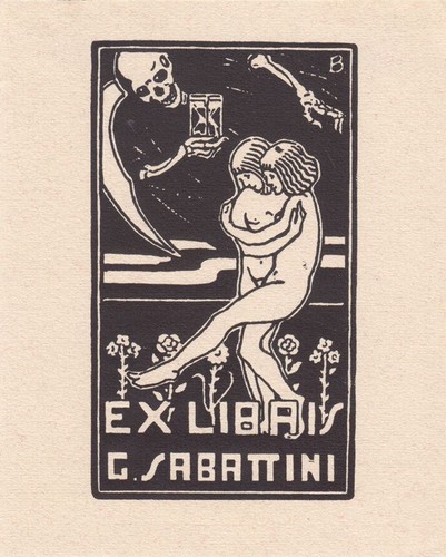 Exlibris bookplate incisione - bookplate,