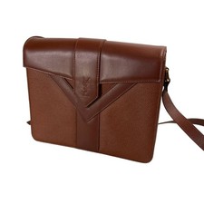 Borsa a tracolla Yves Saint Laurent marrone vintage autentica