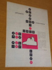 OLIVETTI LEXIKON ELETTRICA MACCHINA SCRIVERE 1956 ANNI '50=PUBBLICITA=ADVERTISIN