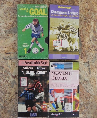 Lotto collezione vhs - lotto, calcio