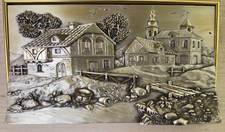 QUADRO IN ARGENTO  IN RILIEVO  - VALENTI - Antiquariato Collezione Vintage