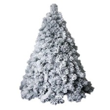 Albero di natale innevato con