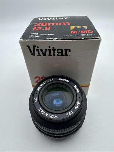 Vivitar 28mm 8 - 1:2.8, 49mm