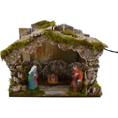 Capanna con natività - con,