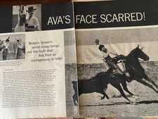 Ava Gardner, ritaglio vintage di cinque pagine, aa