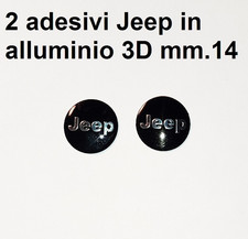 2 adesivi Jeep 14. mm stemma