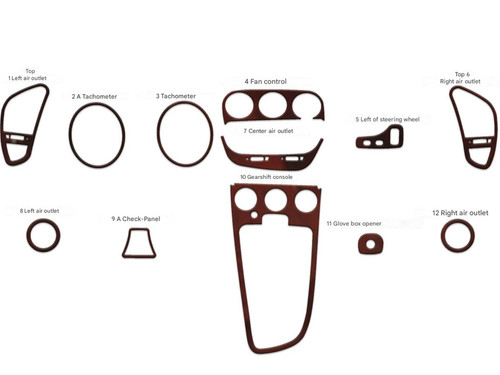 Kit assetto cruscotto interno - cruscotto,