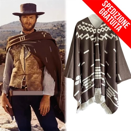 Poncho western cowboy clint - poncho,