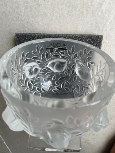 Lalique birds leaves - &,