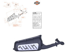 SCARICO MARMITTA SITO PLUS PER PIAGGIO SFERA 50 1ST EDITION 1994 >