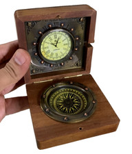 Bussola nautica in ottone e
