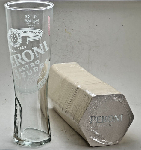 Peroni lager pint glass pack - +,