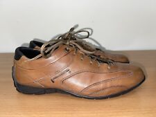 Scarpe da guida Oxford Pirelli Primo da uomo in pelle marrone taglia 10