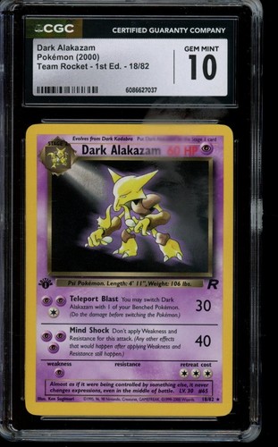 Cgc gem mint - pokemon, dark