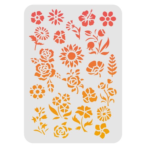Fingerinspire stencil fiori - fingerinspire,