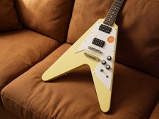 Fly V Electric Guitar Yellow 6