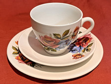 Vintage 60's Rose Floral Trio