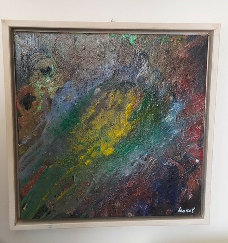 Quadro astratto dipinto mano - quadro, a