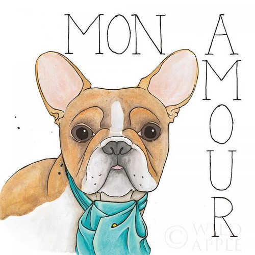 French bulldog dog - french, poster