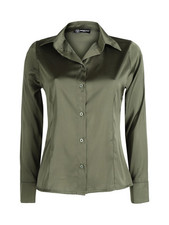 Frenetika Camicia donna effetto seta a maniche lunghe
