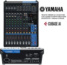 YAMAHA MG12XU Mixer analogico USB 12 canali con effetti COMPRESSORE CUBASE NUOVO