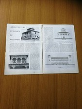 1942 ARCHITETTURA COLONICA IN VALDARNO CASE PODERE CAMPAGNA EPOCA VINTAGE