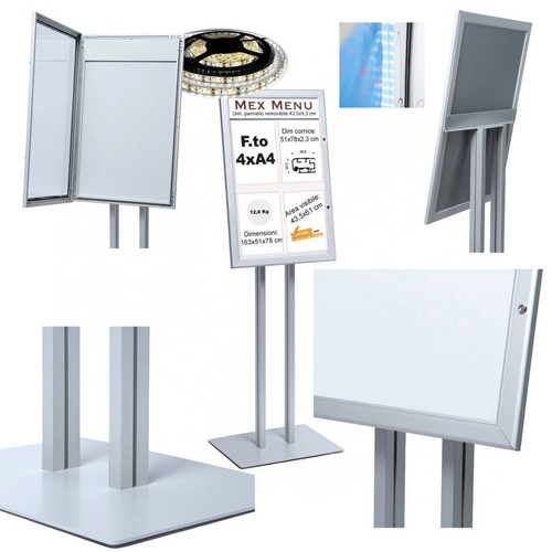 Bacheca espositore illuminata - espositore,