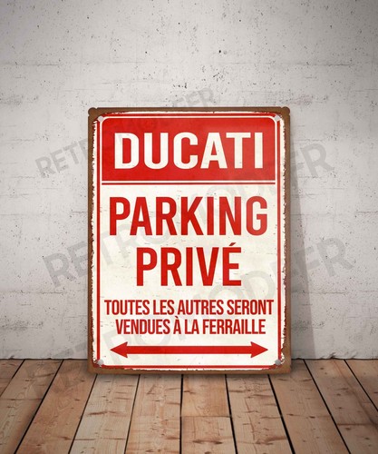 Plaque métal vintage - , ducati
